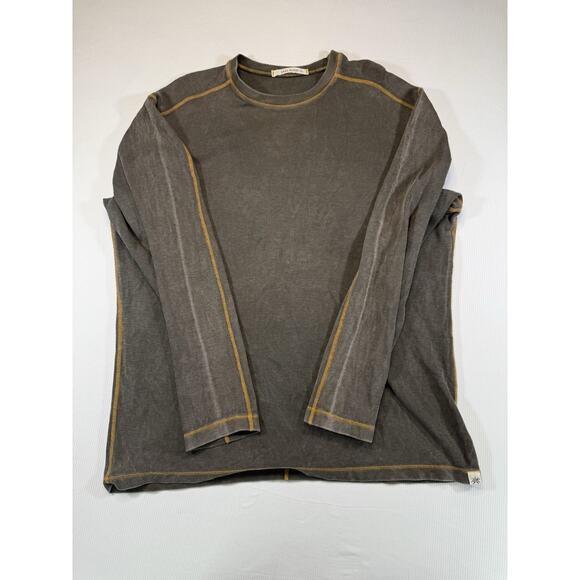 Agave Desperado Agavelux Thermal Long Sleeve Shirt M Indigo Cotton Made in USA - Picture 4 of 9